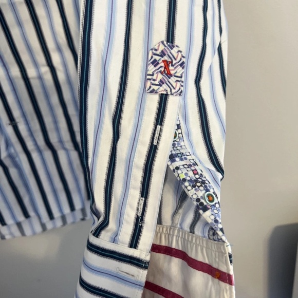 Robert Graham Men's Long Sleeve Button-Up Striped Size M - Picture 3 of 5